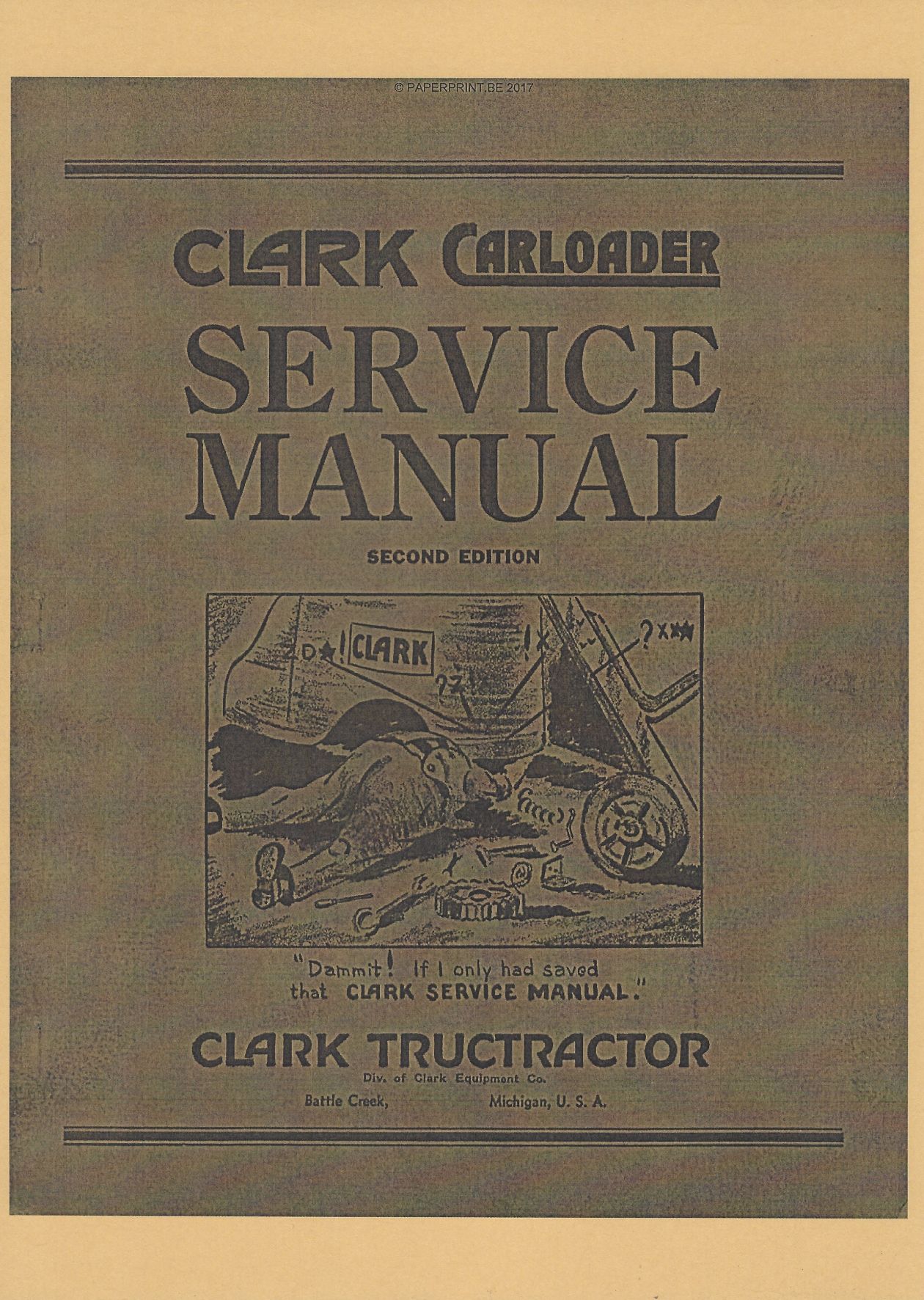 CLARK CARLOADER SERVICE MANUAL